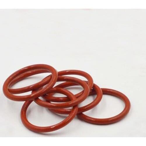10Pcs 1.9mm WD Red Silica gel waterproof Seal rings O-ring High temperature resistance OD 46mm-58mm