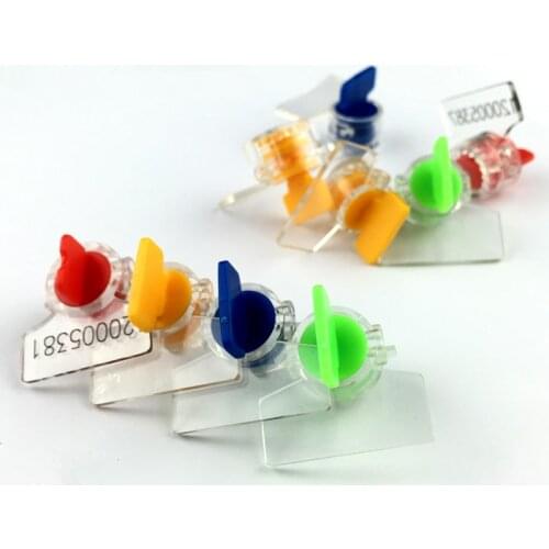 20pcs Easy to Use Water&Electric Meter Seal Lead Seal Anti-theft Without Wire Button Shape Red Yellow Blue Green