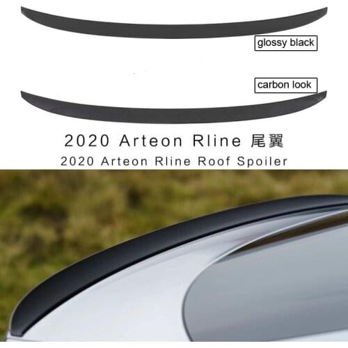 2019-2021 Arteon ABS Rear Trunk Lip Spoiler Boot Wing Spoiler glossy black / carbon For V-W Arteon