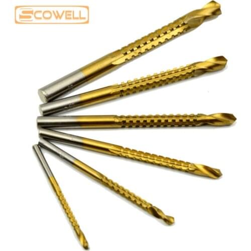 30% OFF Twist Holesaw Drill Bits HSS (4241#) Drill Bits Working Drill Bit Sets for Hole Saw Wood Free Shipping 3-8mm 6pcs Length