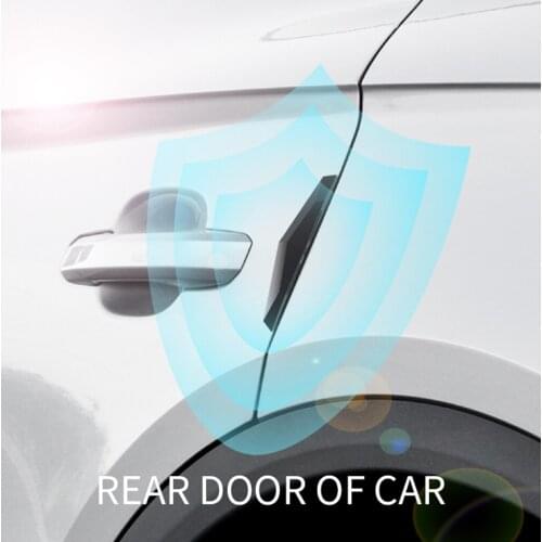 6PCS UNIVERSAL CAR DOOR ANTI-COLLISION BUMPER STRIPES STICKER FOR SUV/TRUCK