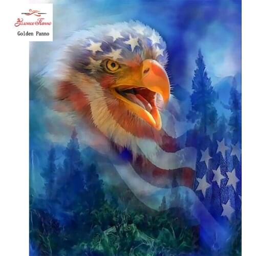 Diamond Painting Full Square 5D Diy Daimond Embroidery Diamant Mosaic Sale Displasy Broderie Diamant Eagles Cry-PWD Animal 12