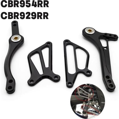 Aluminum Motorcycle Brake Gear Shift Shifter Lever + Wing For Honda CBR954RR CBR929RR CBR 954 RR 02-03 Footrest Rearset Foot Peg