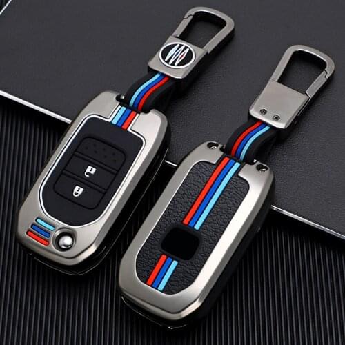 Car Key Fob Pocket Cover Case For Honda Civic CR-V HR-V Accord Jade Crider Odyssey 2015- 2018 Remote Protector Accessories