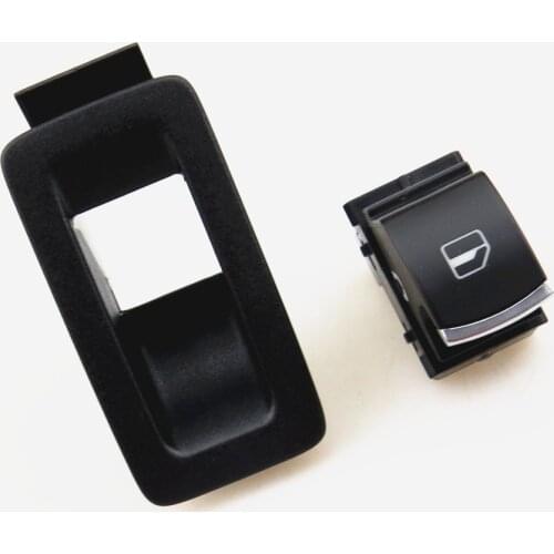 READXT Car Window Control Switch Regulator+Black Mounting Frame For VW Passat B6 Golf 5 MK5 6 MK6 Tiguan Touran Rabbit 1F0959527