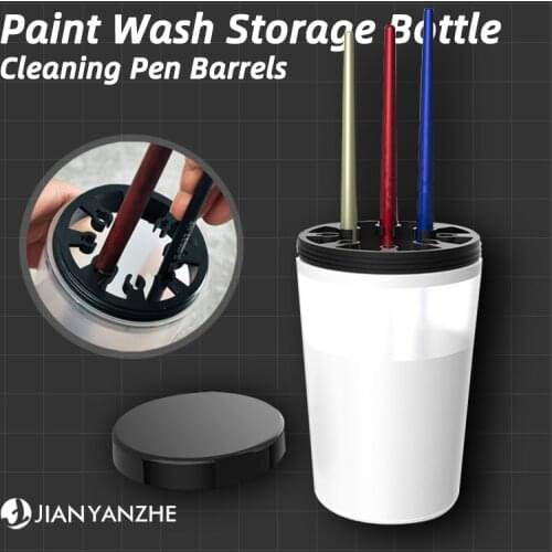 Model coloring pen holder Paint wash storage bottle Cleaning pen barrels