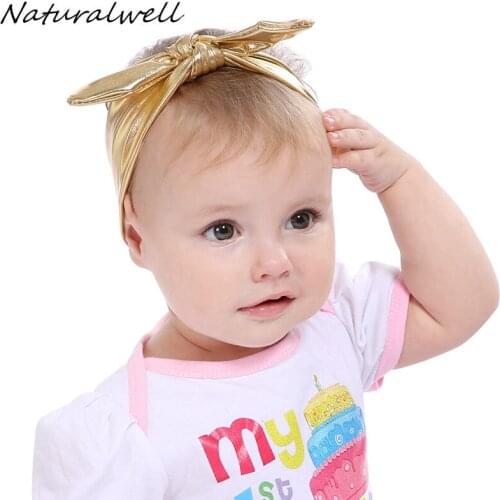 Naturalwell Kids solid color hair accessories Pretty girl loves Summer style new handwear Children new design hair bands HB385