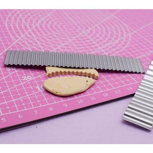 Polymer Clay Tools Lace Super Slicer Wave Cutter 304 Stainless Steel Flexible Clay Cutting Blade Set 3pcs