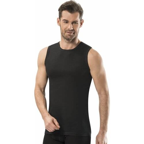 Jiber Mens O Neck Zero Sleeve Singlet - 114