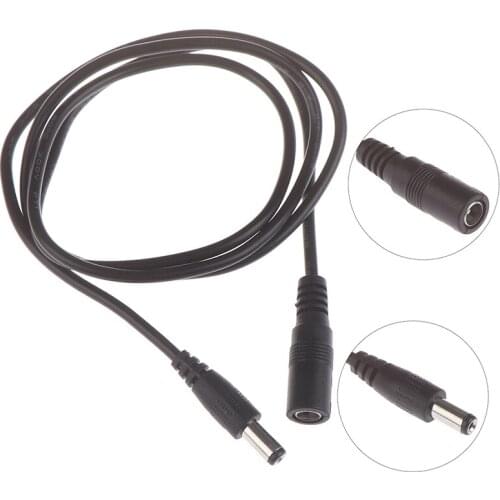 12V DC Power Cable Extension Cord Adapter Female To Male Plug 5.5mmx2.1mm Power Cords For CCTV Camera Home Security Strip Light