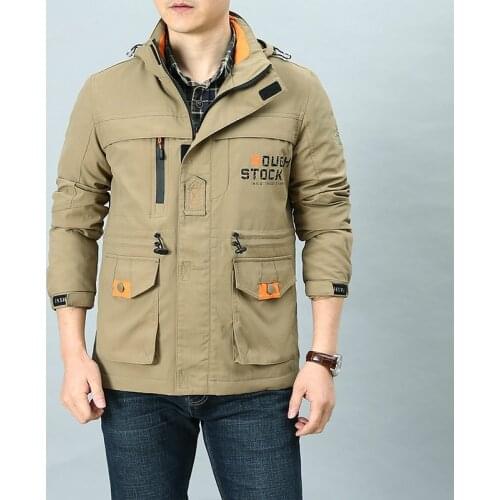 Men Jacket Coat Long Section Fashion Trench Coat Men windbreaker Brand Casual Fit Overcoat Jacket Outerwear Large Size 4XL