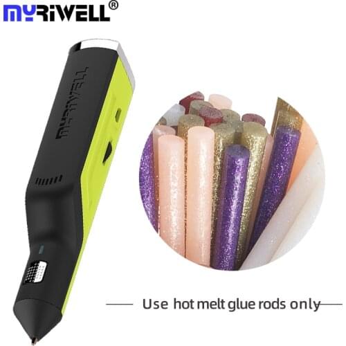 Myriwell RS-100A fixing USB charging 3d printing pen Christmas Birthday for Children Kids hot melt glue gun 3D pen