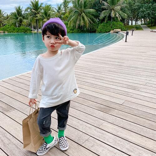2021 new spring autumn summer Girls Kids Boys T-shirt comfortable cute baby Clothes Children Clothing