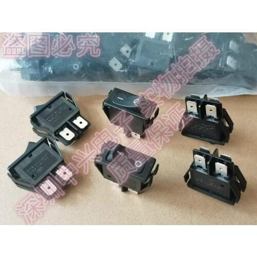 Original new 100% RL1-8W double way long flat rocker switch AC 4pin 2 gear opening 13*25 rocker switch