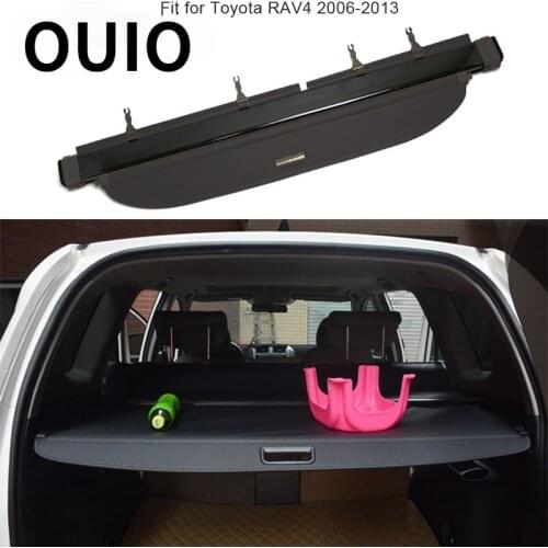 OUIO For Toyota RAV4 2008-2013 2006 2007 RAV 4 Rear Trunk Cargo Cover Security Shield Screen shade High Qualit Car Accessories