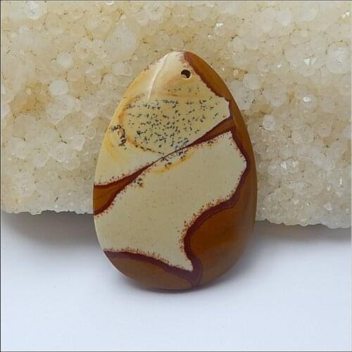 Natural Stone Owyhee Water Drop Gemstone Fashion Pendant 43x30x7mm 12.93g