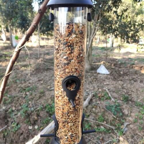 Hanging Wild Bird Seed Feeder Bird Food Dispender Feeding Tool Outdoor Garden Yard Outside Decoration