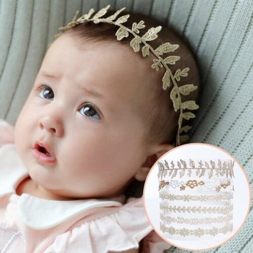 1 Pieces Flower Lace Baby Girl Headband Infant Hair Accessories Clothes Band Newborn Headwear Tiara Headwrap Hairband Gift