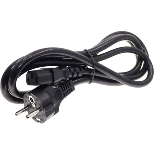 Europe CEE7/7 Schuko Power Cord Straight Angle Plug to IEC C13 mains cable 3X1.5mm square Power Wire 16A/250V