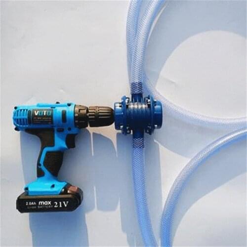Blue Self-Priming DC Pumping Self-Priming Centrifugal Pump Household Small Pumping Hand Electric Drill Water Pump