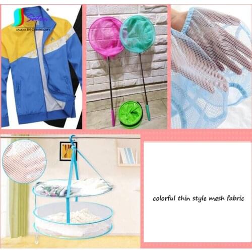 Drying Clothes Sports Clothes Coat Breathable Colorful Thin Style Soft Mesh Fabric for Diy School Uniforms Lining Hole Cloth