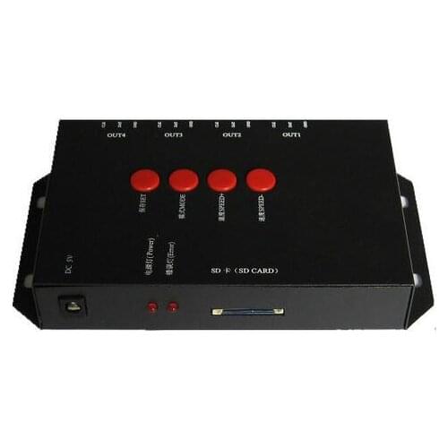 T-4000S RGB Controller SD card led pixel controller T-4000S, can max control 4096 pixels for WS2811 WS2801 WS2803 LP6803