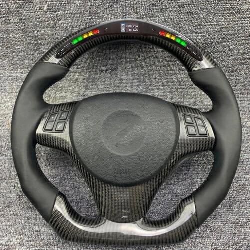 Modification of Steering Wheel Fit For BMW M3M5 1- 4 Series E80 E90 X5 X6 Carbon Fiber Car Steering Wheel