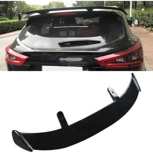 CEYUSOT For Universal Roof Spoiler WING Nissan Qashqai ABS Material Car Window Rear Lip Black Tail Fin Refit Accessories 2008-21