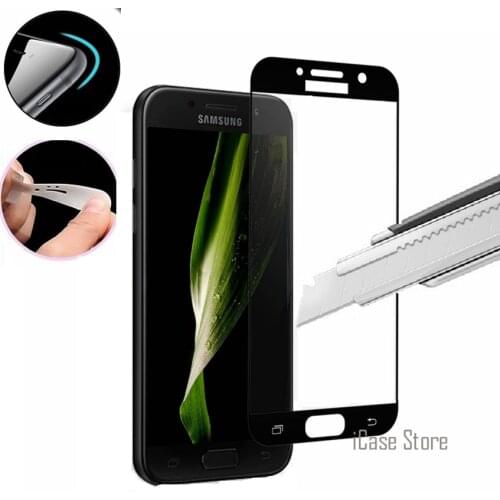 Pelicula de vidro Screen Protection Tempered Glass For samsung galaxy A3 A5 A7 2017 SKLO GLAS Film en verre On A320 A350 A370
