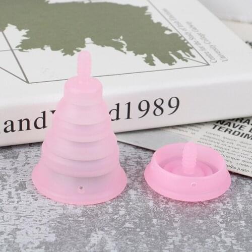 Women Feminine Hygiene Medical Silicone Foldable Reusable Menstrual Cup