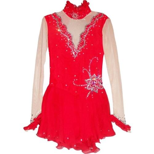 Competition Figure Ice Skating Dresses For Women With Spandex Graceful New Brand Figure Skating Competition Dress DR2582