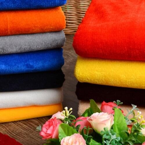 Gold Velvet Fabric Handcraft Sewing Material For Clothing Sofa Pillow Curtain DIY Patchwork Fabric Decoration Plush Fabrics