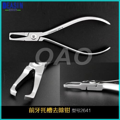 1PCS Dental bracket removing pliers head straight orthodontic bracket removing forceps tooth type imported stainless steel