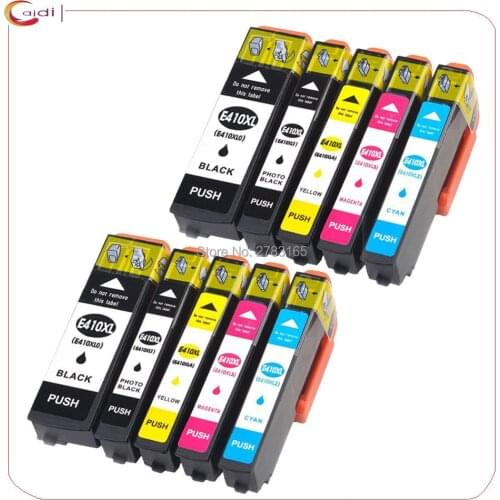 10 Pack Compatible Ink Cartridge for Epson 410xl for Epson Expression Premium XP-830 XP-630 XP-640 XP-530 XP-635 printer