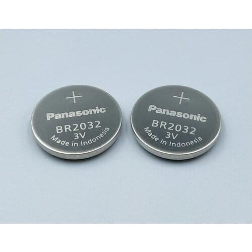 2pcs/lot Panasonic BR2032 BR 2032 3V Li-ion Battery High temperature Button Coin Batteries Cell