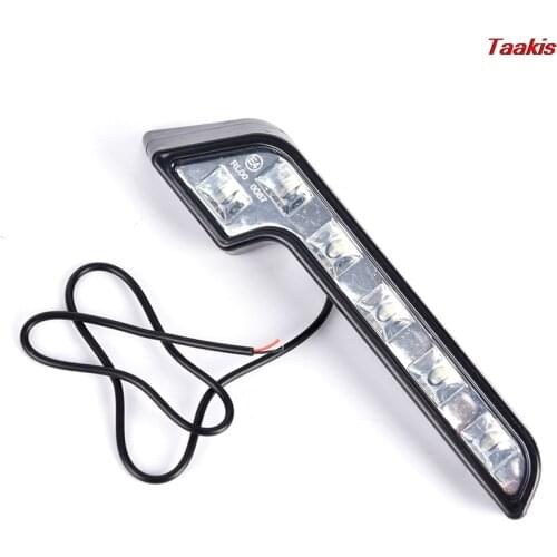 2PCS Universal 6LED Car Styling Super White Driving Lamp L shape Fog 12V DRL Daytime Running Light Kit