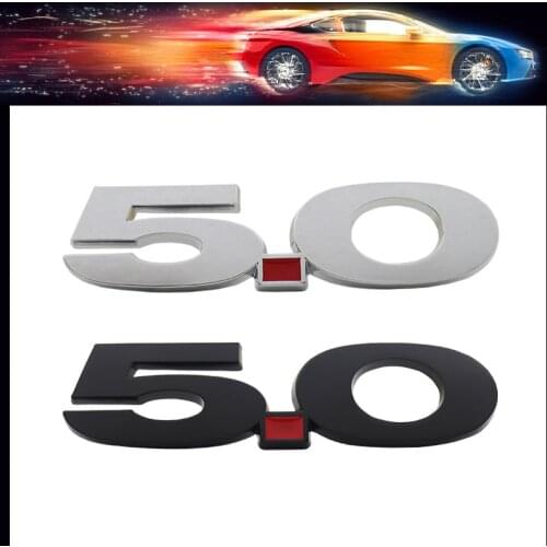 3D Premium Metal Classic 5.0 GT car Hood Fender trunk Rear Bonnet Nameplate Decal Emblem Badge Sticker for Mustang GT 500 Cobra