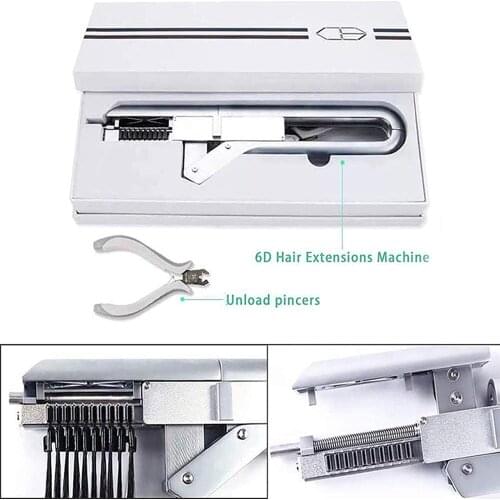 6D -1 Hair Extension machine 6D hair extension connectors for salon equipment Tools 6D No Trace Hair Extension hair tools