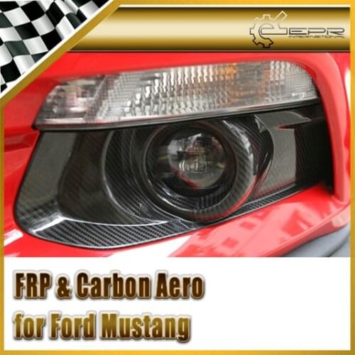 Car Styling For Ford 2015 Mustang Carbon Fiber Front Fog Light Cover