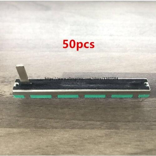 Free shipping 50pcs/lot Original mixer fader B10K 75MM B10KX2