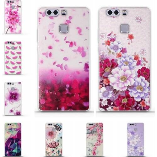 For Huawei P9 Case Huawei P9 P 9 Cover Soft TPU Phone Case For Huawei P9 EVA-L09 EVA-L29 EVA-L19 Case Soft Silicone Phone Bags