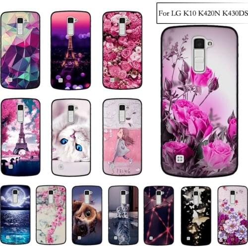 Fundas Case For LG K10 K420N K430DS Case Cover Soft TPU Silicone Bumper Cover for LG K10 K420N K430DS Cover Coque Case Capas Bag