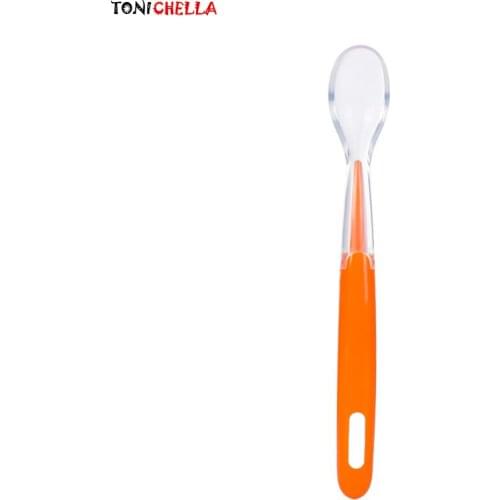 Baby Silicone Spoon Milk Medicine Feeding Tableware Rice Cereal Dinnerware Infant Training Dishes Learning Spoons T0553