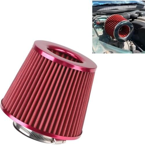 Cold Air Induction Kit High Flow Intake FilterIntake Filter Universal Car Parts76MM 3 Inch Car Air Filter Sport Power Mesh Cone