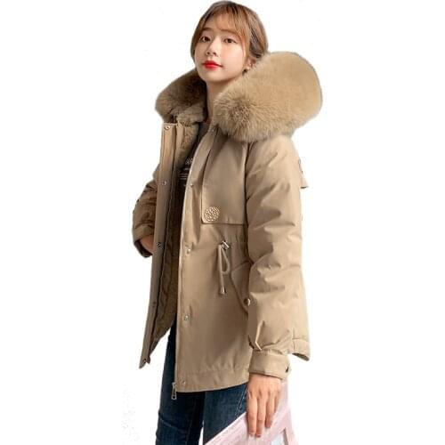 ISENMAL Winter Fashion Outwear Casual Jackets Solid Tops All-Match Simple Fresh Stylish Warm Women Coat Loose Thicken