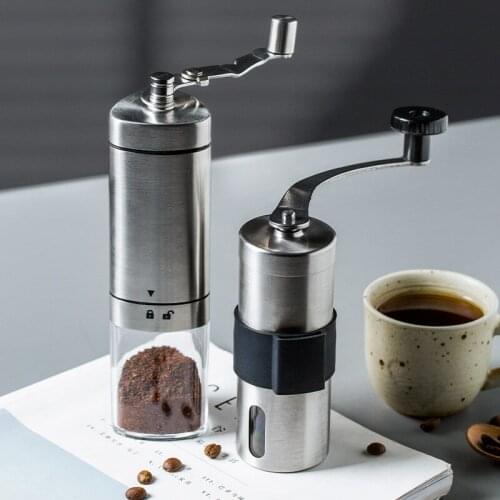 Stainless Steel Grinder Grain Hand Crank Coffee Maker Household Portable Travel Molinillo Cafe Kitchen Accessories ED50MD