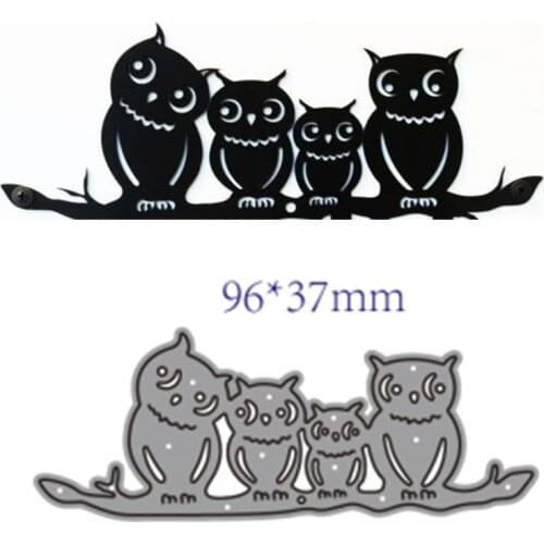 Metal Cutting Dies Cut Mold 2021 Animal owl Decoration Scrapbook Paper Craft Knife Mould Blade Punch Stencils