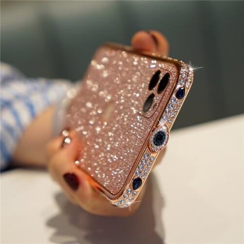 Bling Rhinestone Glitter Crystal Dimond Bumper Case For Iphone 11 Case Metal Cover For Iphone 6 7 8 Plus X Xr Se 2020 11 Pro Max