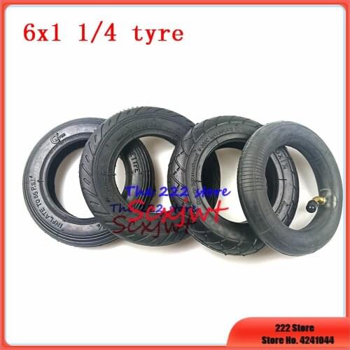 Mini Motorcycle 150MM Wheel Tyre 6x1 1/4 Wheel Tires Inner Tube for Electric Scooter 6 Inch Pneumatic Mini Surfing Scooter Tire
