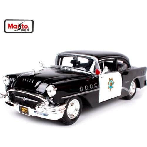 Maisto 1:26 1955 Buick Century Outlaws police Diecast Model Car Toy New In Box Free Shipping 31295